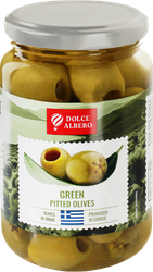 Оливки без косточки DOLCE ALBERO зеленые крупные, 350г, фотография