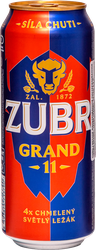 Пиво светлое ZUBR Grand фильтрованное пастеризованное 4,8%, 0.5л, фотография