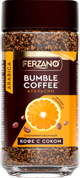 Кофе растворимый FERZANO Bumble Coffee с апельсиновым соком, сублимированный, 150г, вид
