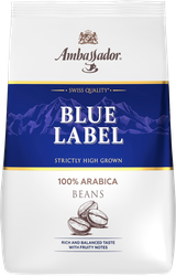 Кофе зерновой AMBASSADOR Blue Label натуральный жареный, 1кг, детальное фото