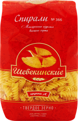 Макароны ШЕБЕКИНСКИЕ Спирали группа А, высший сорт, 450г, изображение