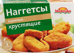 Наггетсы МОРОЗКО Хрустящие куриные, 300г, детальное фото