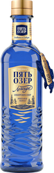Водка ПЯТЬ ОЗЕР Легенда Сибирских озер 40%, 0.5л, вид