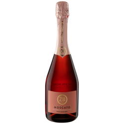 Вино игристое ЗОЛОТАЯ БАЛКА Российское Wine Moscato Крым розовое полусладкое, п/у/без п/у, 0.75л, картинка