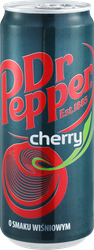 Напиток DR. PEPPER Cherry со вкусом вишни сильногазированный, 0.33л, детальное фото