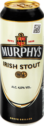 Пиво темное MURPHYS IRISH STOUT фильтрованное пастеризованное 4%, 0.5л, фото
