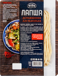 Лапша ТЕСТОВ Домашняя лагманная, 500г, крупный план