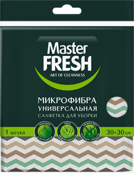 Салфетка для уборки MASTER FRESH универсальная, 30x30см, с принтом, вид