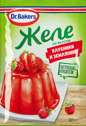 Желе DR.BAKERS со вкусом клубники и земляники, 45г, детальное фото