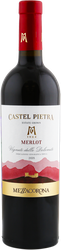 Вино MEZZACORONA Castel Pietra Мерло Доломити выдержанное красное сухое, 0.75л, крупный план