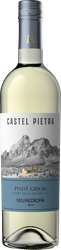 Вино MEZZACORONA Castel Pietra Пино Гриджо Делле Венецие белое сухое, 0.75л, крупный план