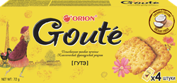 Печенье затяжное ORION Goute, 72г, вид
