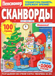 Журнал Пенсионер. Сканворды, вид