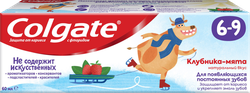 Зубная паста детская COLGATE Kids со вкусом клубники и мяты, защита от кариеса с фторидом, 6–9 лет, 60мл, картинка
