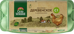 Изображение товара Яйцо куриное СЕЛО ЗЕЛЁНОЕ деревенское С1, 10шт