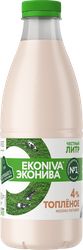 Молоко топленое ЭКОНИВА 4%, без змж, 1000мл, крупный план
