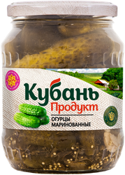 Огурцы маринованные КУБАНЬ ПРОДУКТ, 680г, вид