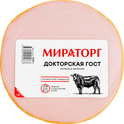 Колбаса вареная МИРАТОРГ Докторская, 450г, фотография