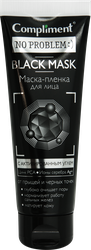Маска для лица COMPLIMENT No Problem Black mask с активированным углем, 80мл, картинка