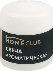 Свеча ароматическая HOMECLUB Ваниль, столбик 7х9см, крупный план