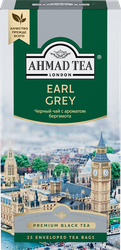 Чай черный AHMAD TEA Tea Earl Grey с ароматом бергамота байховый, 25пак, крупный план