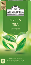 Чай зеленый AHMAD TEA Green Tea Китайский, 25пак, детальное фото