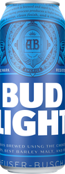 Пиво светлое BUD Light фильтрованное, пастеризованное, 4,1%, ж/б, 0.45л, крупный план