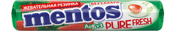 Жевательная резинка MENTOS Pure fresh со вкусом арбуза, 15,5г, крупный план