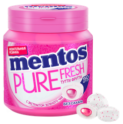 Жевательная резинка MENTOS Pure fresh со вкусом Тутти Фрутти, 100г, детальное фото