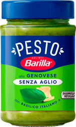 Соус BARILLA Pesto Genovese senza Aglio, с базиликом без чеснока, 190г, фотография