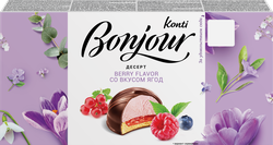 Десерт KONTI Бонжур со вкусом ягод, 232г, изображение
