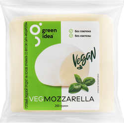 Продукт пищевой на основе крахмала GREEN IDEA со вкусом сыра Моцарелла 24%, 200г, детальное фото