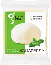 Продукт пищевой на основе крахмала GREEN IDEA со вкусом сыра Моцарелла 24%, 200г, изображение