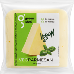 Продукт пищевой на основе крахмала GREEN IDEA со вкусом сыра Пармезан 26%, 200г, вид