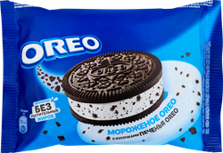 Мороженое OREO Ванильное с кусочками печенья Oreo, без змж, сэндвич,  130мл, вид