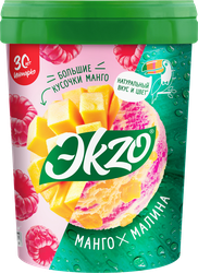 Мороженое ЭKZO Манго-малина молочное без змж, ведро, 520г, фотография