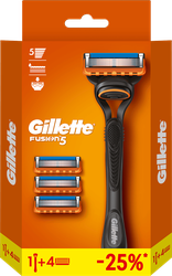 Изображение товара Станок для бритья GILLETTE Fusion5 с 3 сменными кассетами