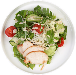 Салат ЛЕНТА FRESH Фреш с курицей, 200г, детальное фото
