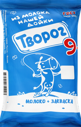 Творог НАШЕЙ ДОЙКИ 9%, без змж, 180г, фотография