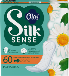 Прокладки ежедневные OLA! Silk Sense Daily Deo Ромашка, 60шт, фото