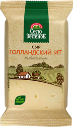 Сыр СЕЛО ЗЕЛЕНОЕ Голландский 45%, без змж, 200г, картинка