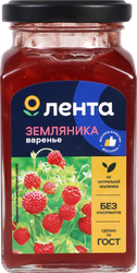 Варенье ЛЕНТА Земляника, 370г, изображение