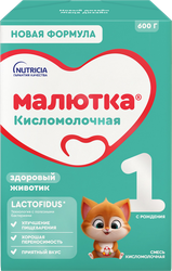 Смесь кисломолочная МАЛЮТКА 1, с 0 месяцев, 600г, крупный план