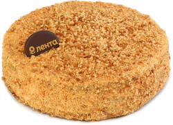 Торт Медовик с вареной сгущенкой ЛЕНТА FRESH, 600г, картинка