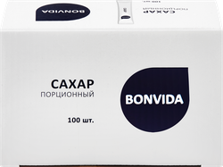 Сахар BONVIDA белый кристаллический категория ТС2, 100х5г, вид