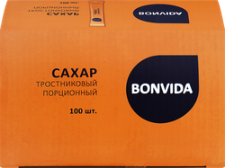 Сахар тростниковый BONVIDA кристаллический, 100х5г, изображение