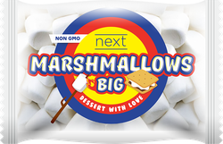 Зефир NEXT Marshmallows Big со вкусом ванили, 200г, картинка