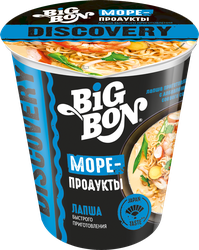 Лапша BIGBON Discovery с морепродуктами, 70г, фото