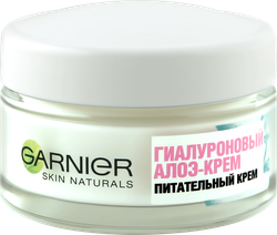 Крем для лица GARNIER Skin Naturals Алоэ гиалуроновый, для сухой и чувствительной кожи, 50мл, фото