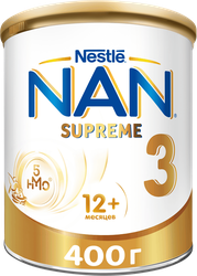 Молочко детское NAN 3 Supreme, с 12 месяцев, 400г, вид